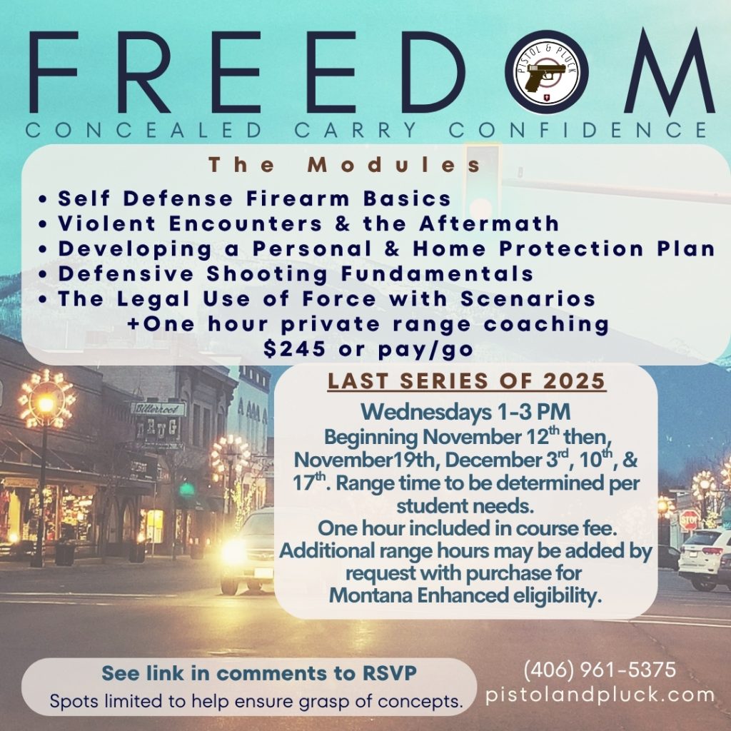 Freedom Concealed Carry Confidence Training